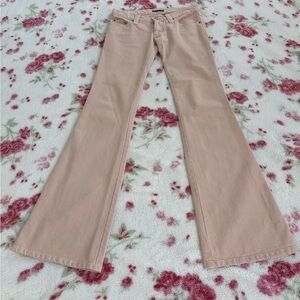 Frankie b pink peach f pocket flares size 2